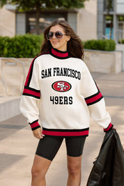 SAN FRANCISCO 49ERS VIVID MOTION COLORBLOCK TURTLENECK PULLOVER