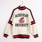 SACRED HEART PIONEERS VIVID MOTION COLORBLOCK TURTLENECK PULLOVER