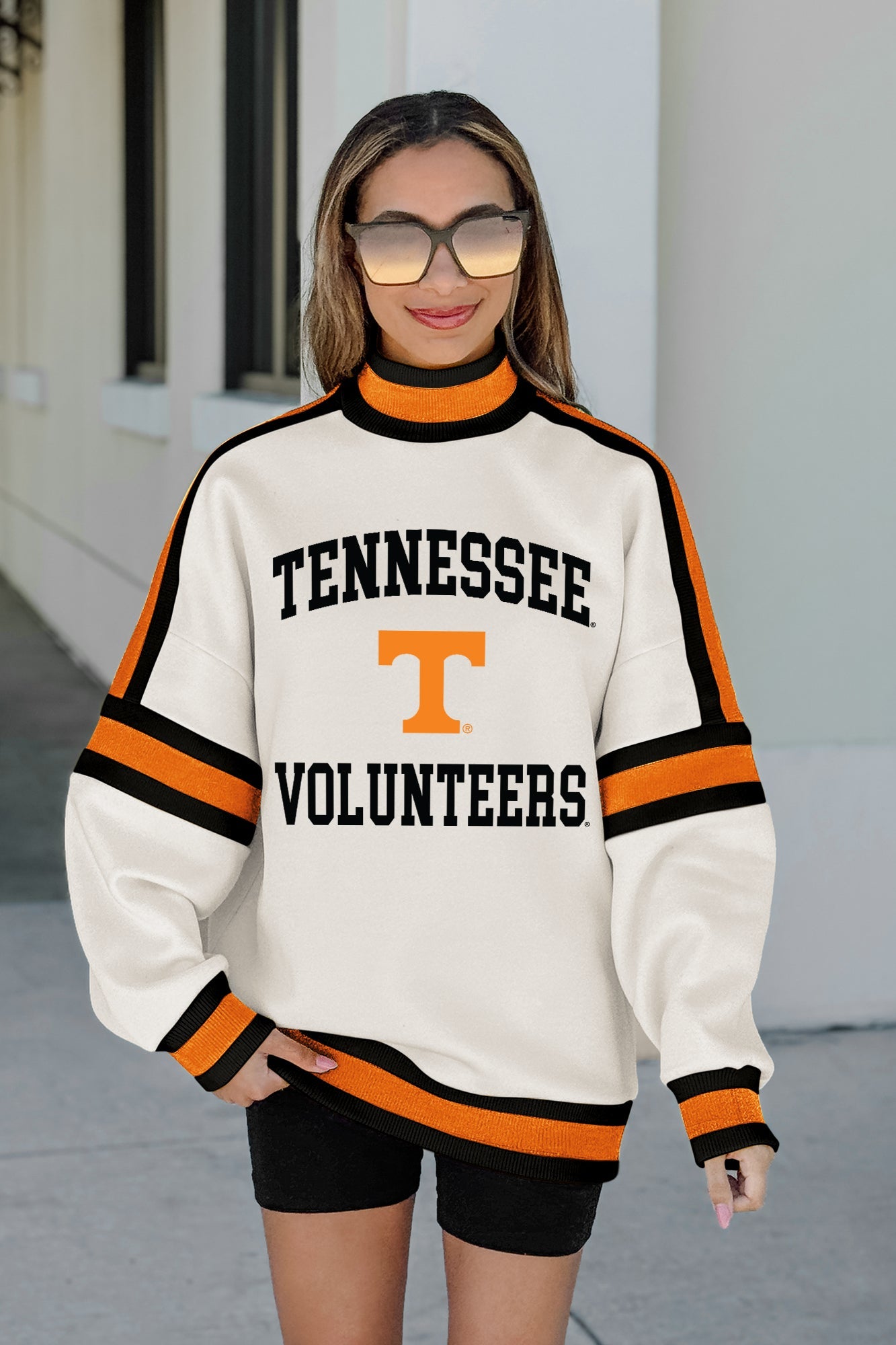 TENNESSEE VOLUNTEERS VIVID MOTION COLORBLOCK TURTLENECK PULLOVER