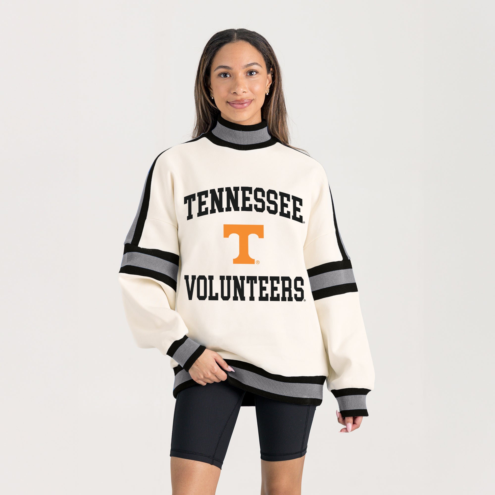 TENNESSEE VOLUNTEERS VIVID MOTION COLORBLOCK TURTLENECK PULLOVER