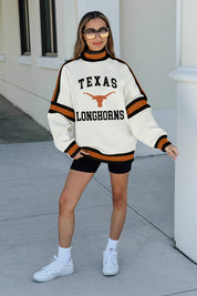 TEXAS LONGHORNS VIVID MOTION COLORBLOCK TURTLENECK PULLOVER