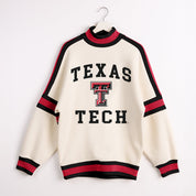 TEXAS TECH RED RAIDERS VIVID MOTION COLORBLOCK TURTLENECK PULLOVER