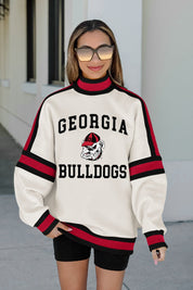 GEORGIA BULLDOGS VIVID MOTION COLORBLOCK TURTLENECK PULLOVER