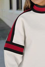 GEORGIA BULLDOGS VIVID MOTION COLORBLOCK TURTLENECK PULLOVER