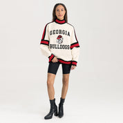GEORGIA BULLDOGS VIVID MOTION COLORBLOCK TURTLENECK PULLOVER