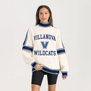 VILLANOVA WILDCATS VIVID MOTION COLORBLOCK TURTLENECK PULLOVER