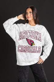 ARIZONA CARDINALS WHITEOUT PREMIUM DROP SHOULDER PULLOVER