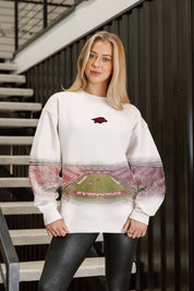 ARKANSAS RAZORBACKS POWER MOVE PREMIUM DROP SHOULDER PULLOVER