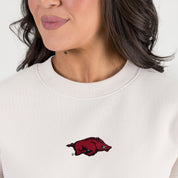 ARKANSAS RAZORBACKS POWER MOVE PREMIUM DROP SHOULDER PULLOVER