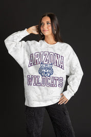 ARIZONA WILDCATS WHITEOUT PREMIUM DROP SHOULDER PULLOVER