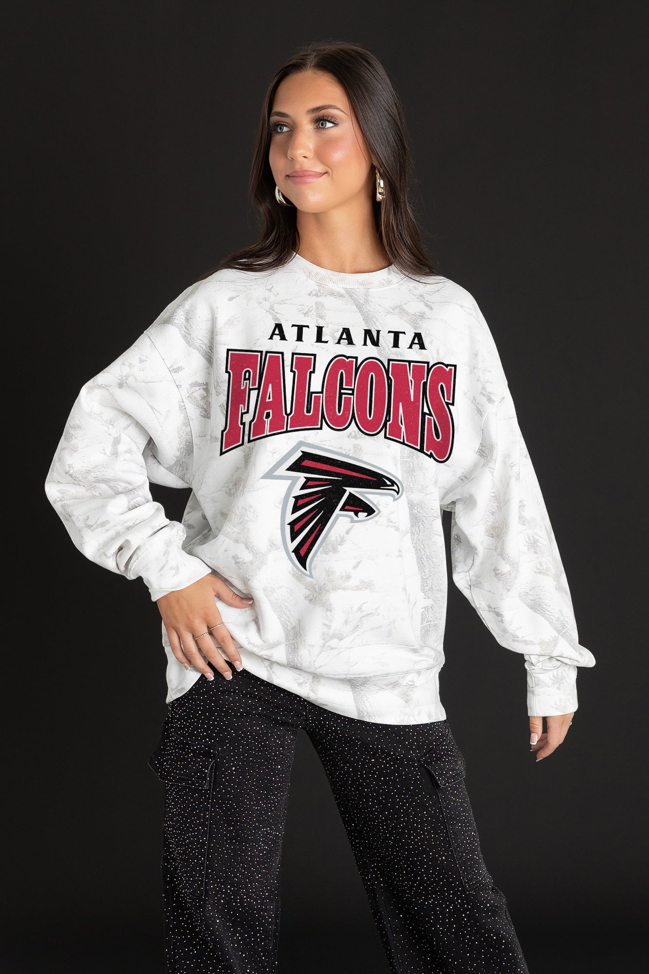 ATLANTA FALCONS RALLY READY PREMIUM DROP SHOULDER PULLOVER