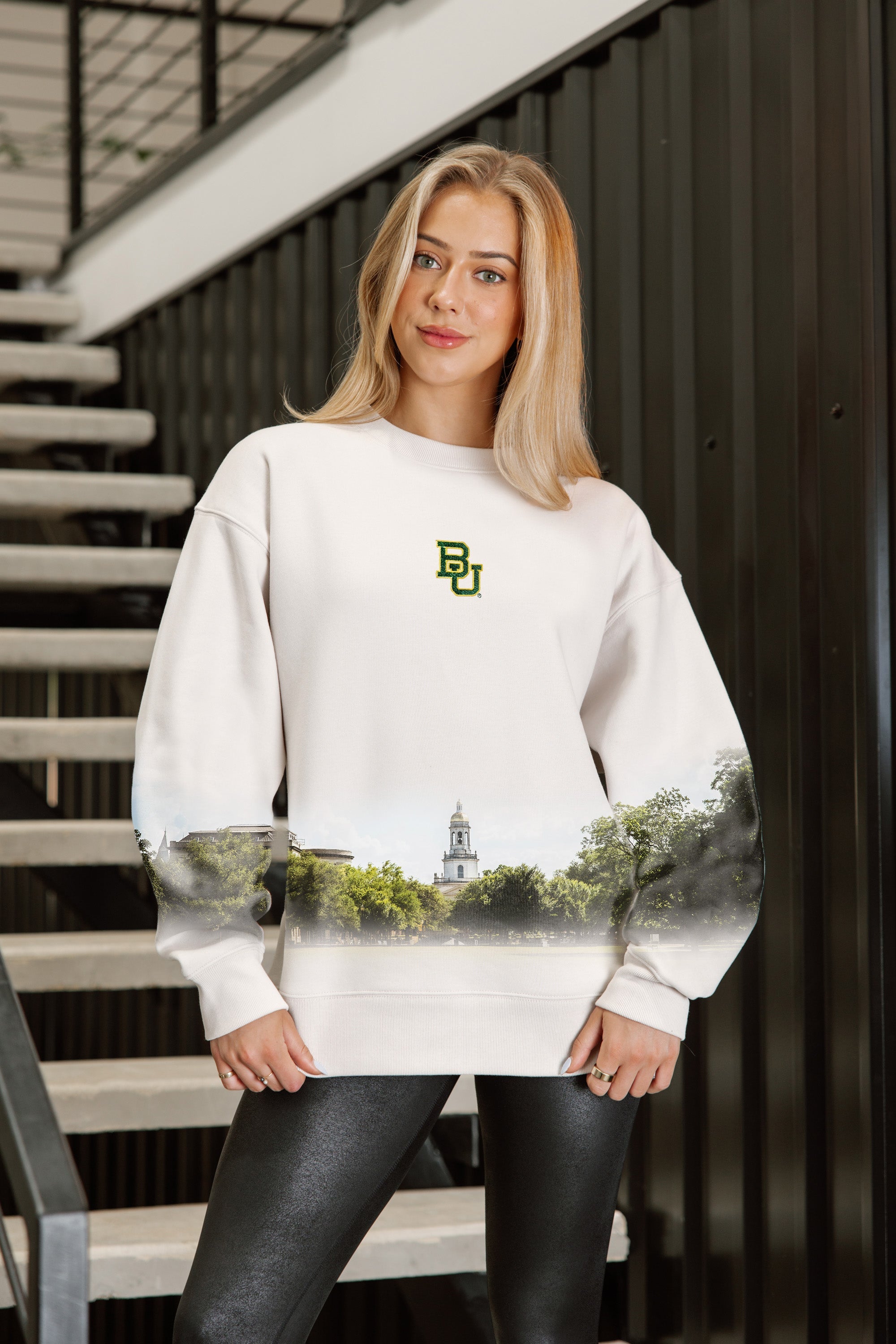 BAYLOR BEARS POWER MOVE PREMIUM DROP SHOULDER PULLOVER