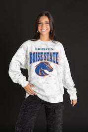 BOISE STATE BRONCOS RALLY READY PREMIUM DROP SHOULDER PULLOVER