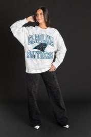 CAROLINA PANTHERS WHITEOUT PREMIUM DROP SHOULDER PULLOVER