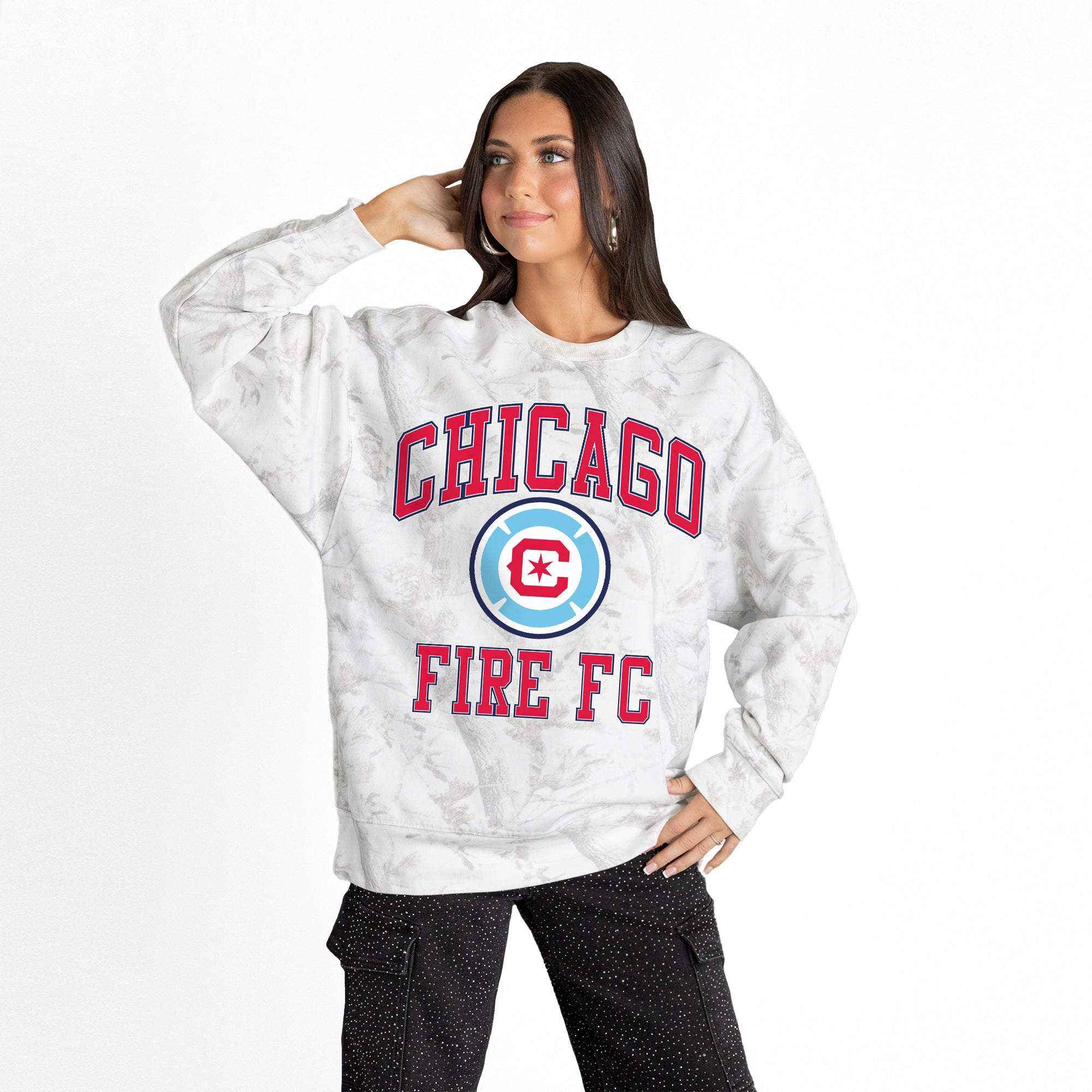 CHICAGO FIRE FC REFINED RIVALRY PREMIUM DROP SHOULDER PULLOVER