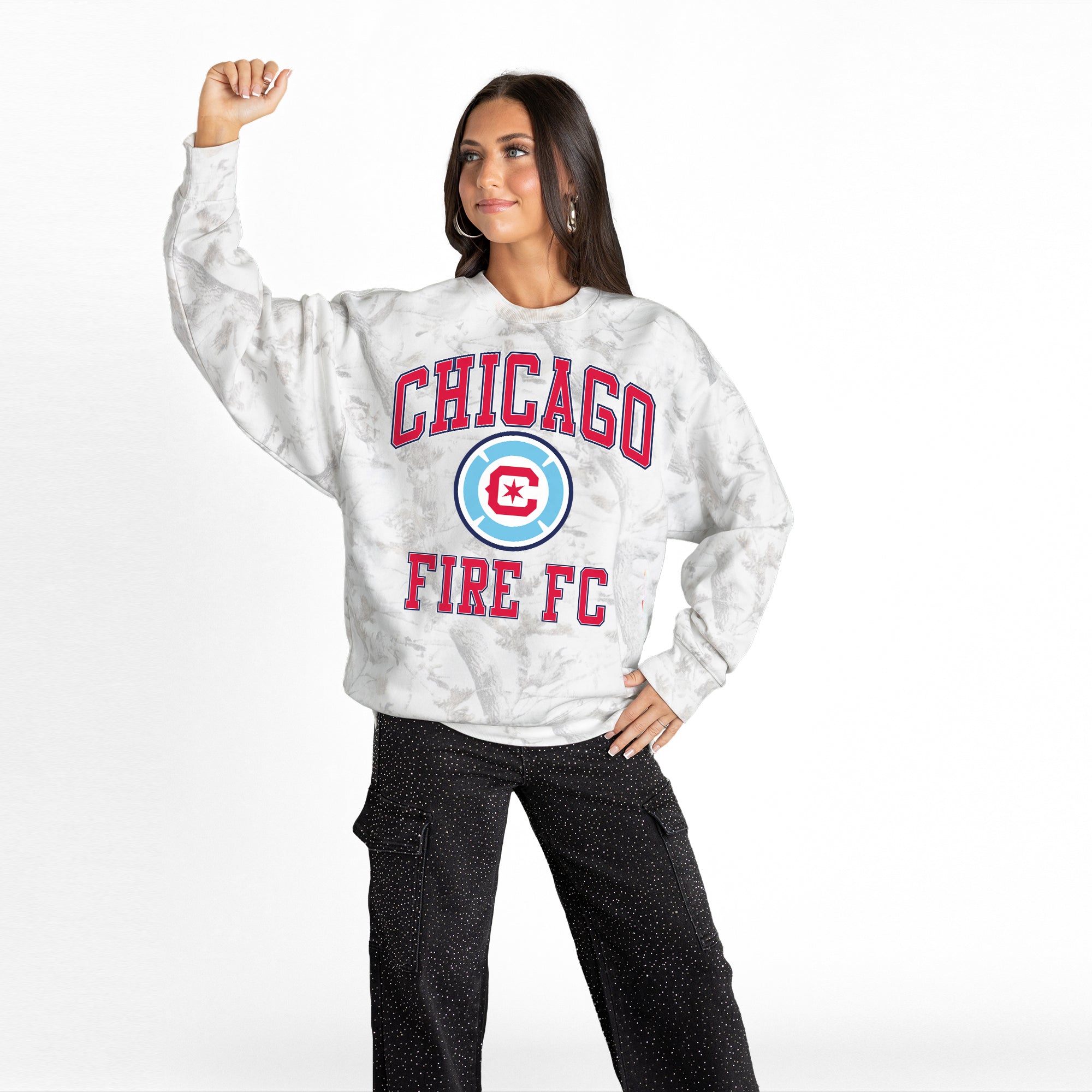 CHICAGO FIRE FC REFINED RIVALRY PREMIUM DROP SHOULDER PULLOVER