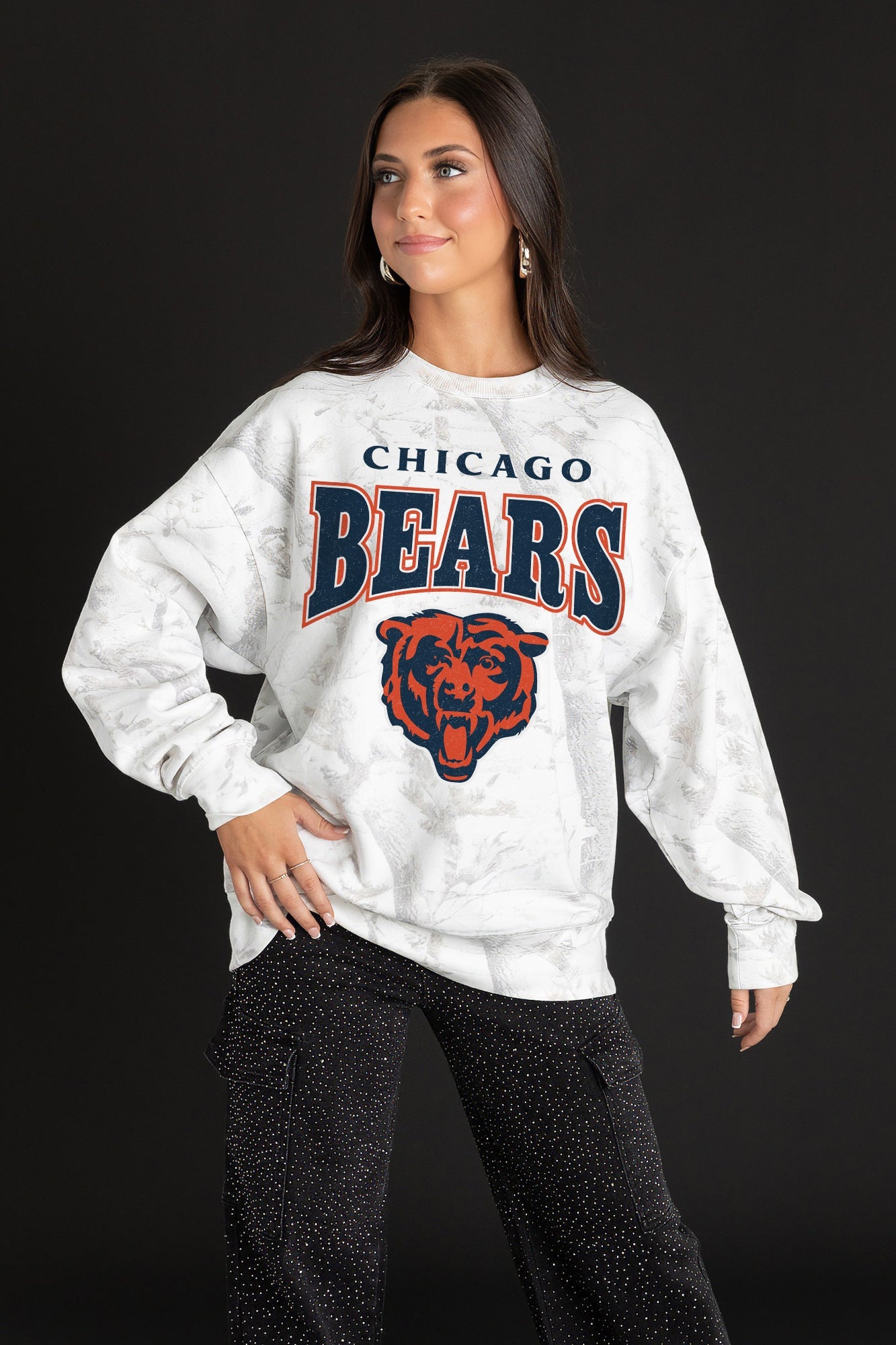 CHICAGO BEARS RALLY READY PREMIUM DROP SHOULDER PULLOVER