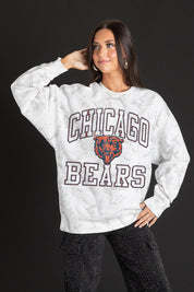 CHICAGO BEARS WHITEOUT PREMIUM DROP SHOULDER PULLOVER