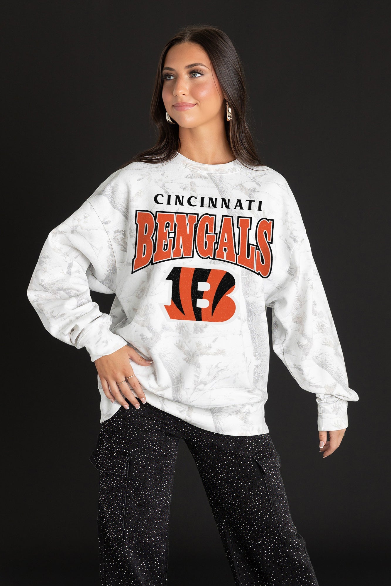 CINCINNATI BENGALS RALLY READY PREMIUM DROP SHOULDER PULLOVER
