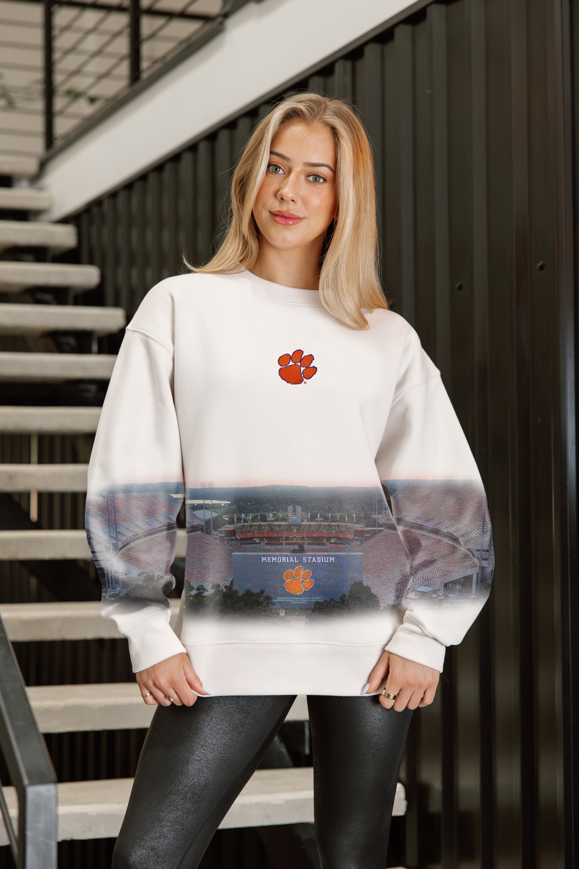 CLEMSON TIGERS POWER MOVE PREMIUM DROP SHOULDER PULLOVER