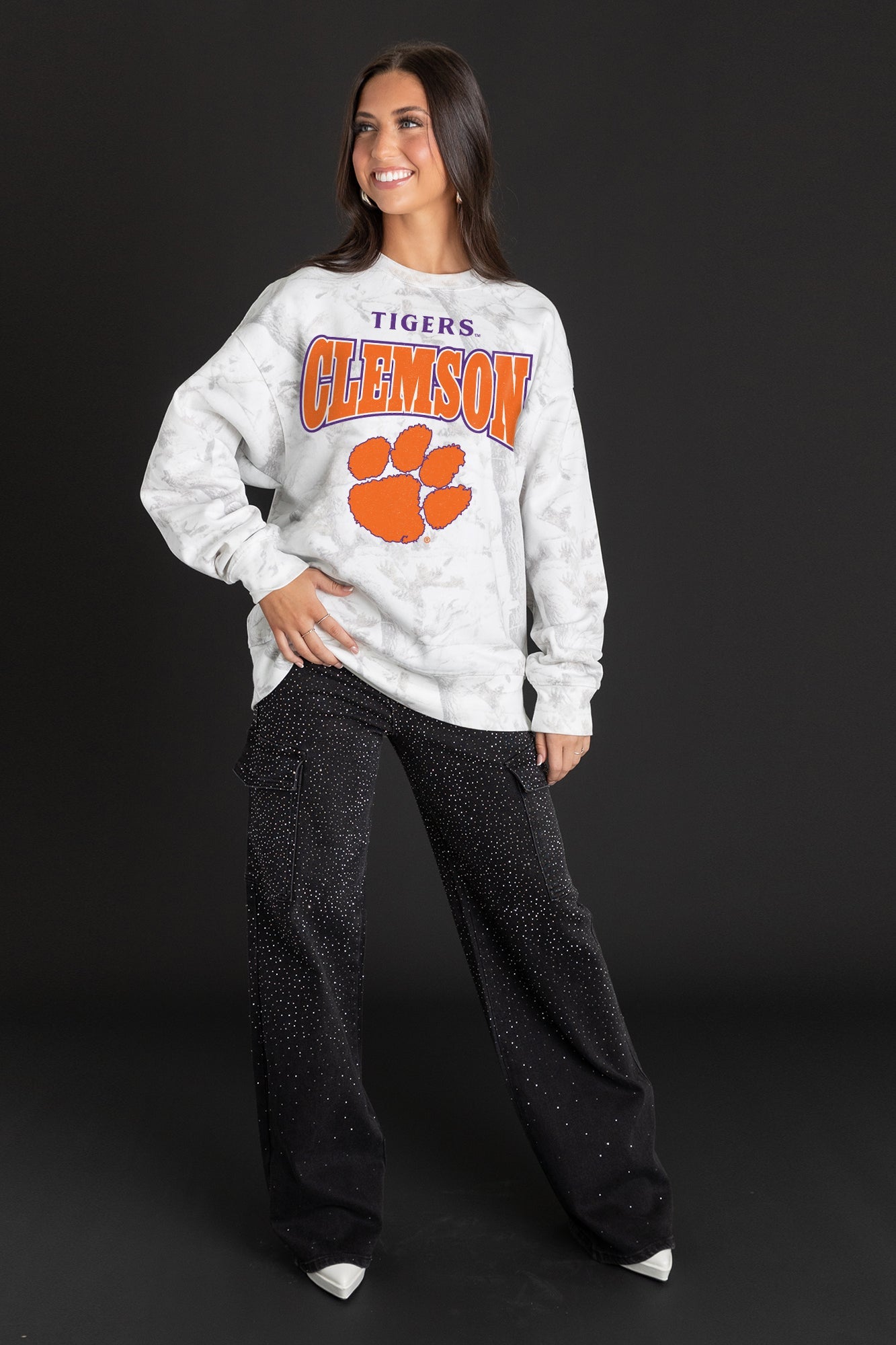 CLEMSON TIGERS RALLY READY PREMIUM DROP SHOULDER PULLOVER