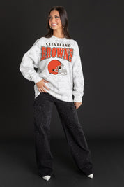 CLEVELAND BROWNS RALLY READY PREMIUM DROP SHOULDER PULLOVER