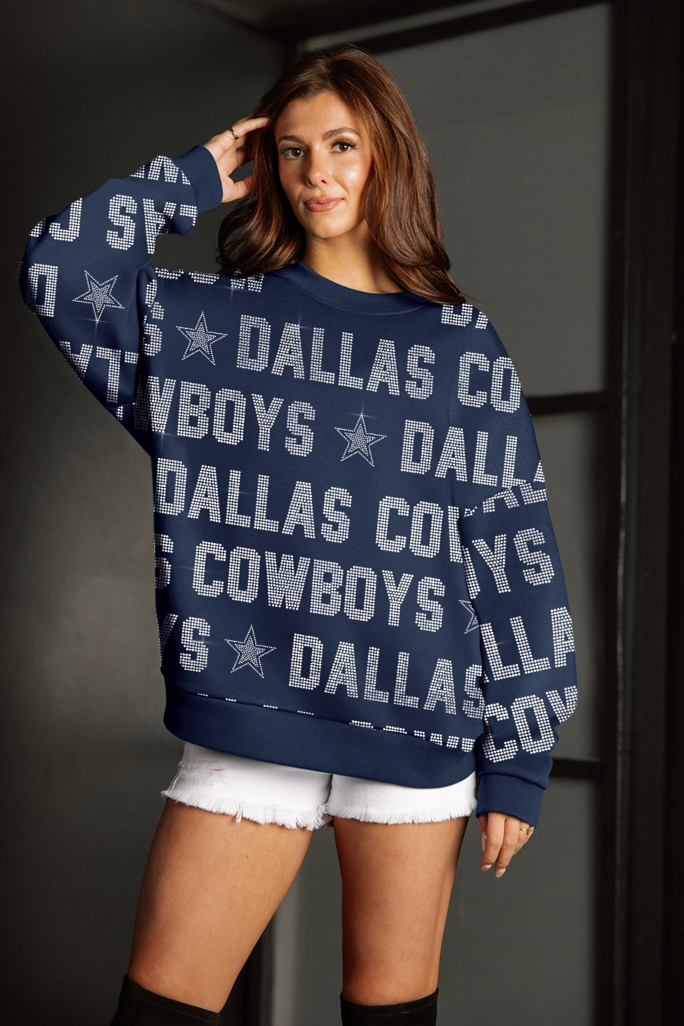 DALLAS COWBOYS HYPE ERA PREMIUM DROP SHOULDER PULLOVER