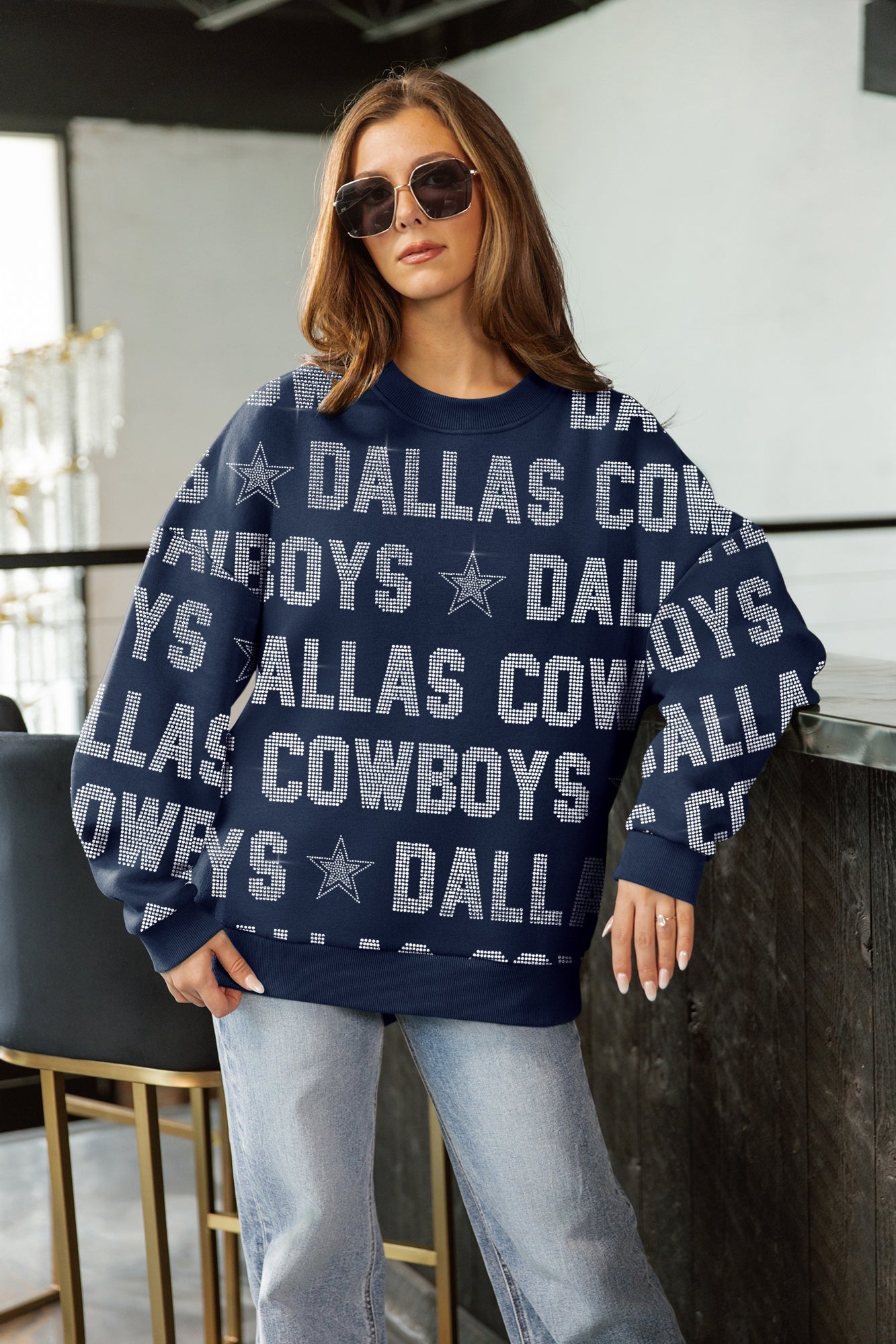 DALLAS COWBOYS HYPE ERA PREMIUM DROP SHOULDER PULLOVER