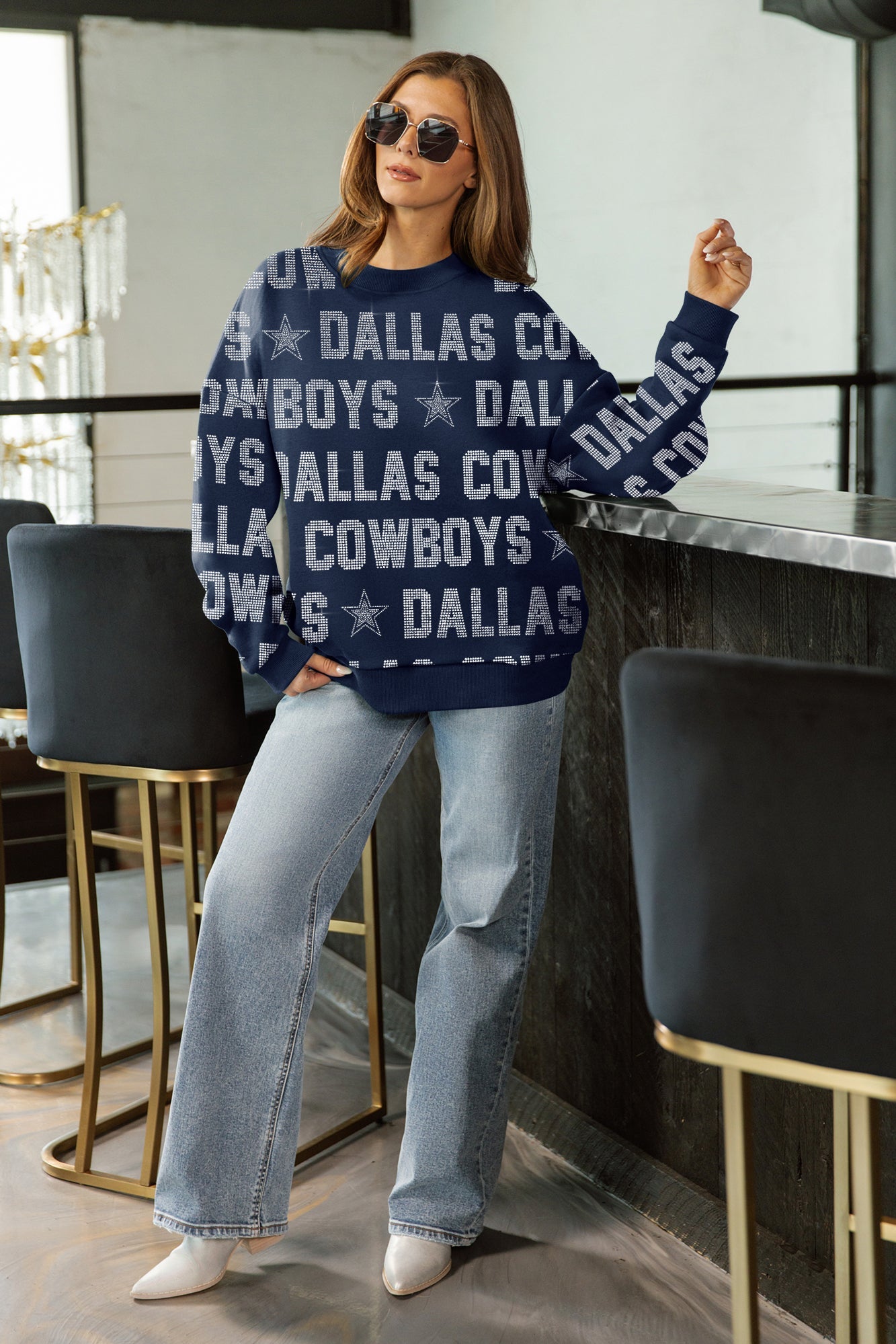 DALLAS COWBOYS HYPE ERA PREMIUM DROP SHOULDER PULLOVER