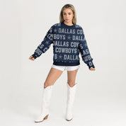DALLAS COWBOYS HYPE ERA PREMIUM DROP SHOULDER PULLOVER