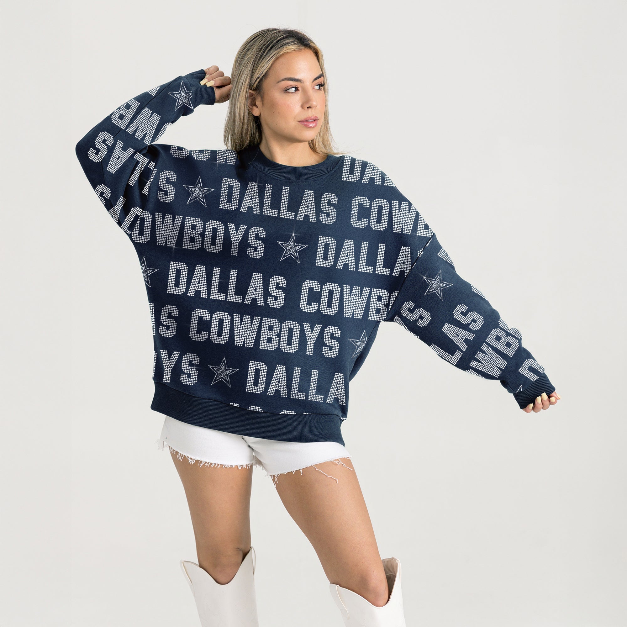 DALLAS COWBOYS HYPE ERA PREMIUM DROP SHOULDER PULLOVER