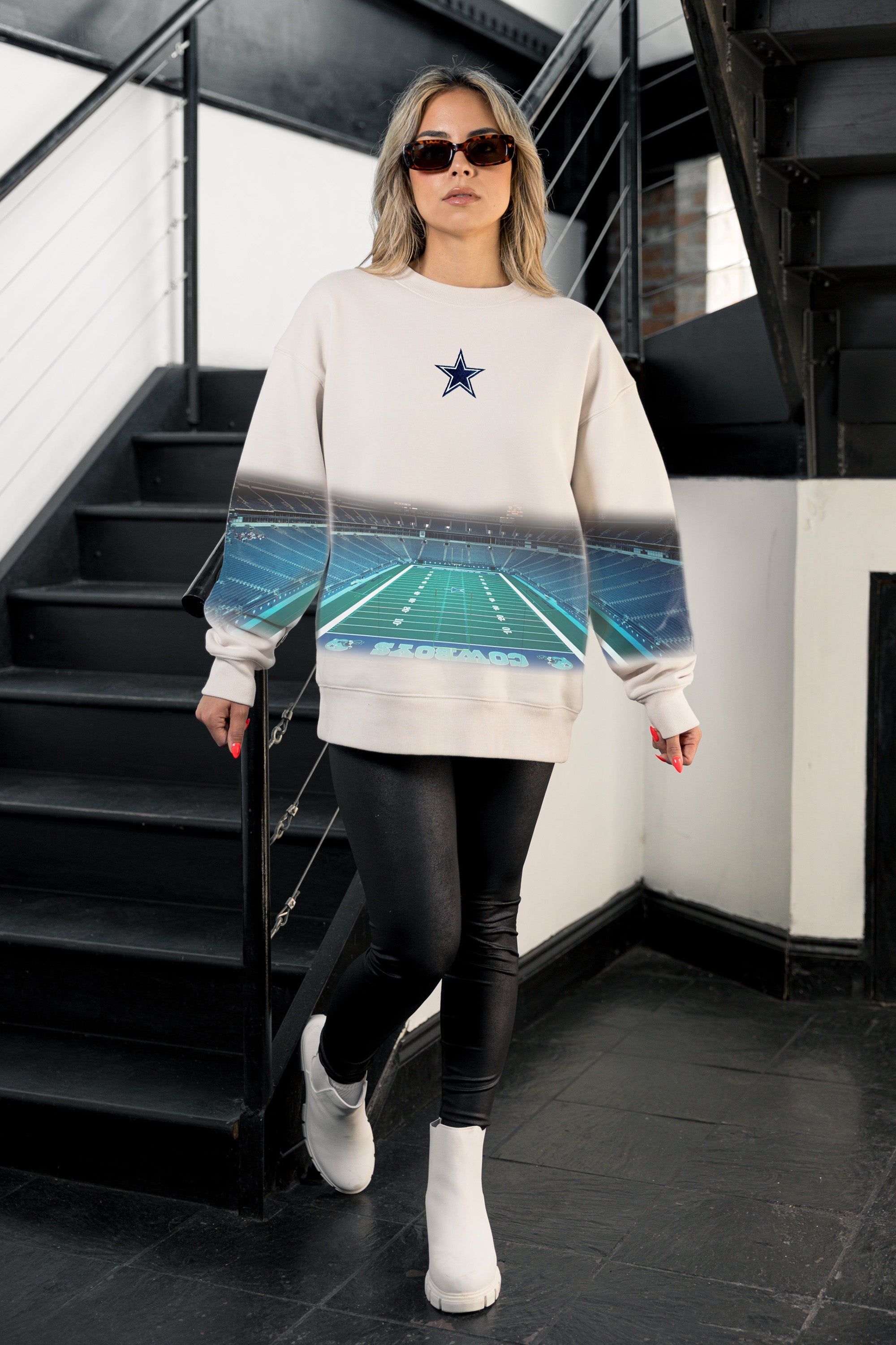 DALLAS COWBOYS POWER MOVE PREMIUM DROP SHOULDER PULLOVER
