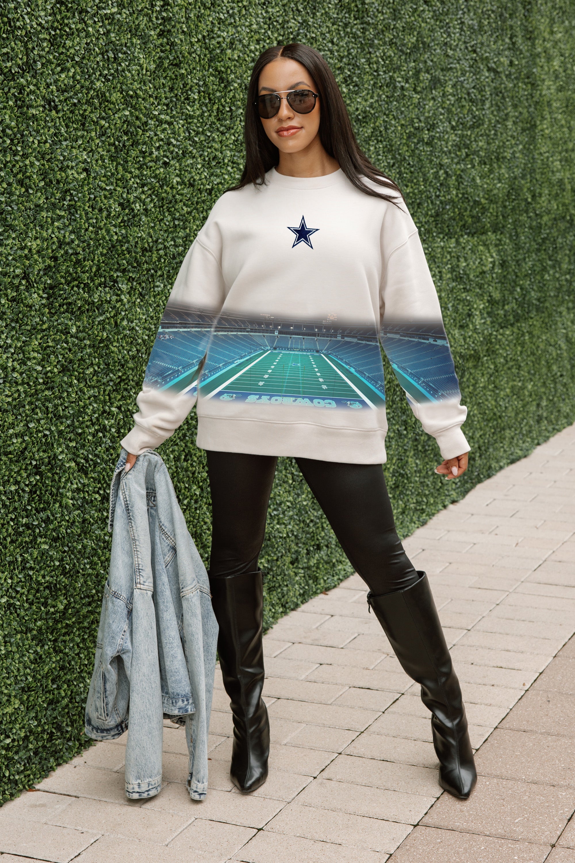 DALLAS COWBOYS POWER MOVE PREMIUM DROP SHOULDER PULLOVER