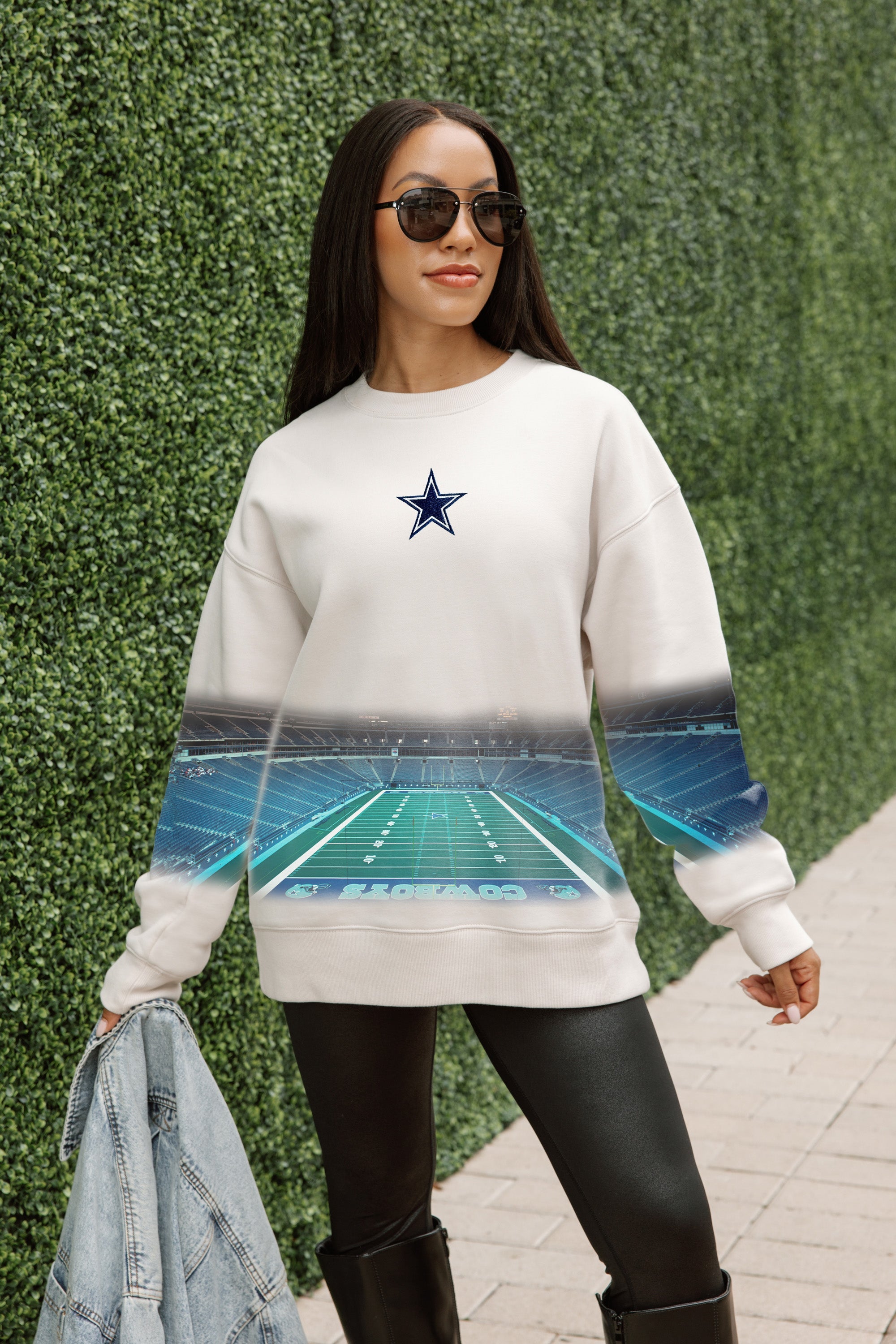DALLAS COWBOYS POWER MOVE PREMIUM DROP SHOULDER PULLOVER