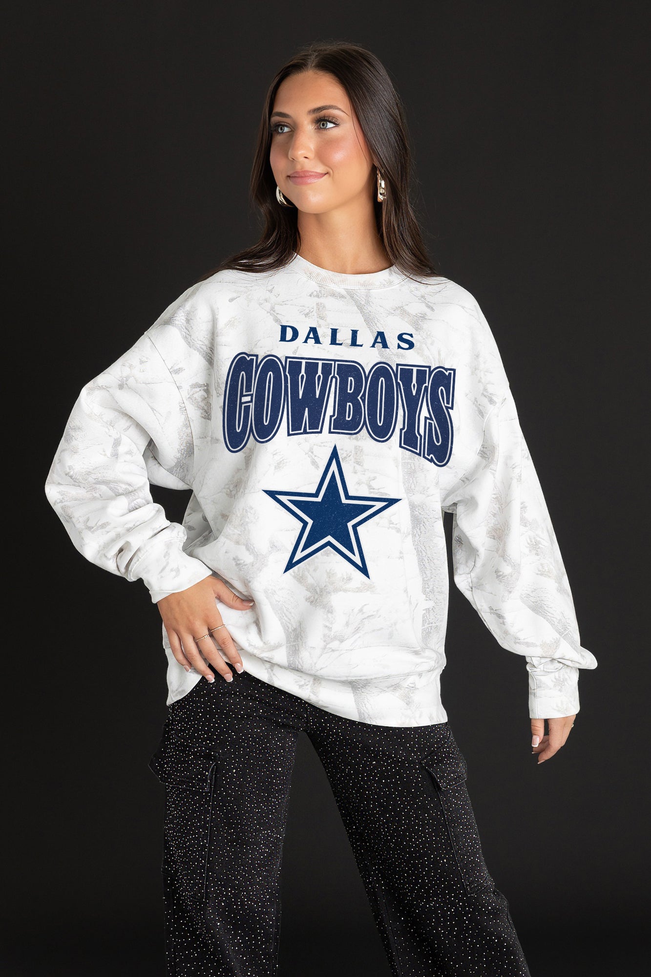 DALLAS COWBOYS RALLY READY PREMIUM DROP SHOULDER PULLOVER