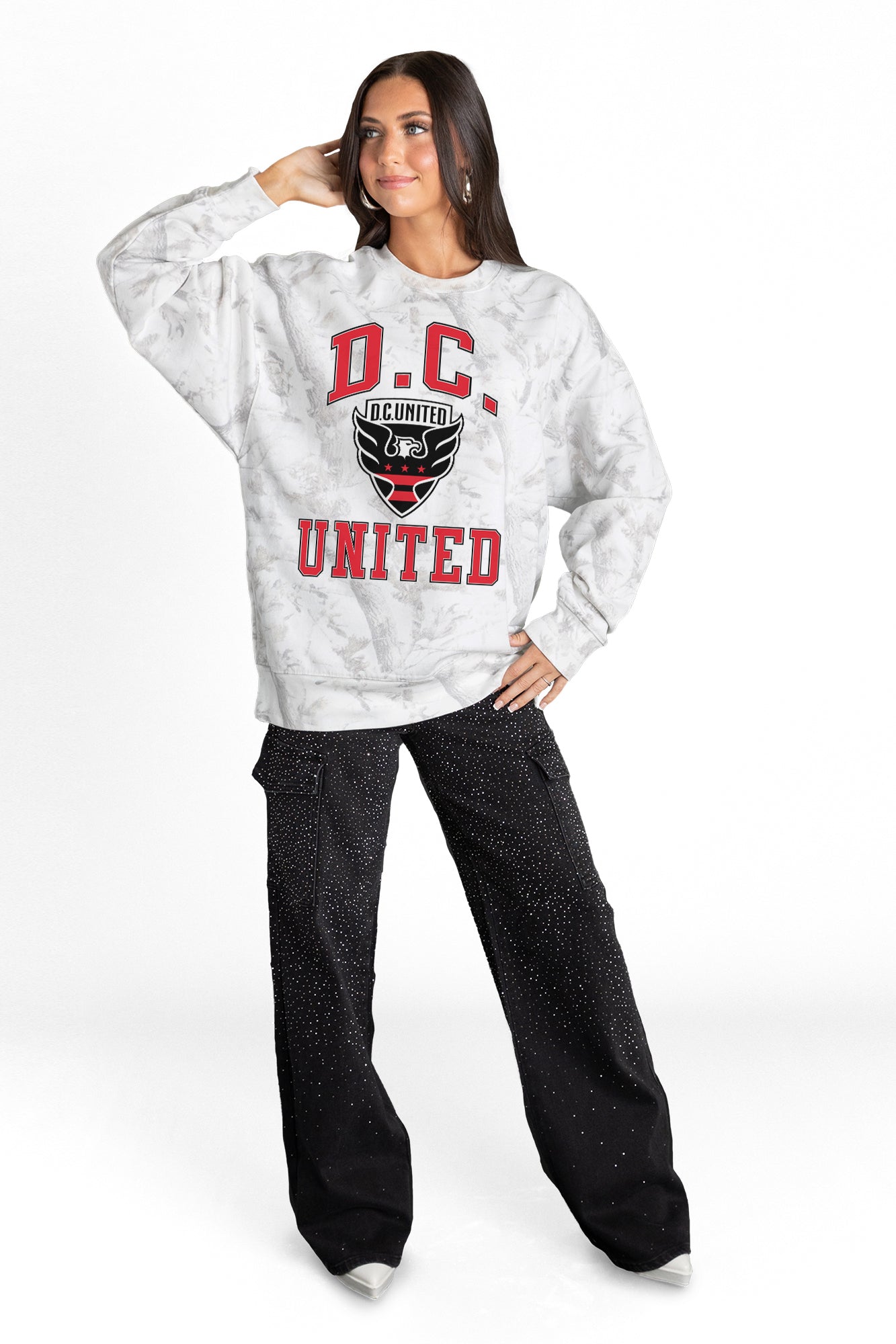 DC UNITED REFINED RIVALRY PREMIUM DROP SHOULDER PULLOVER