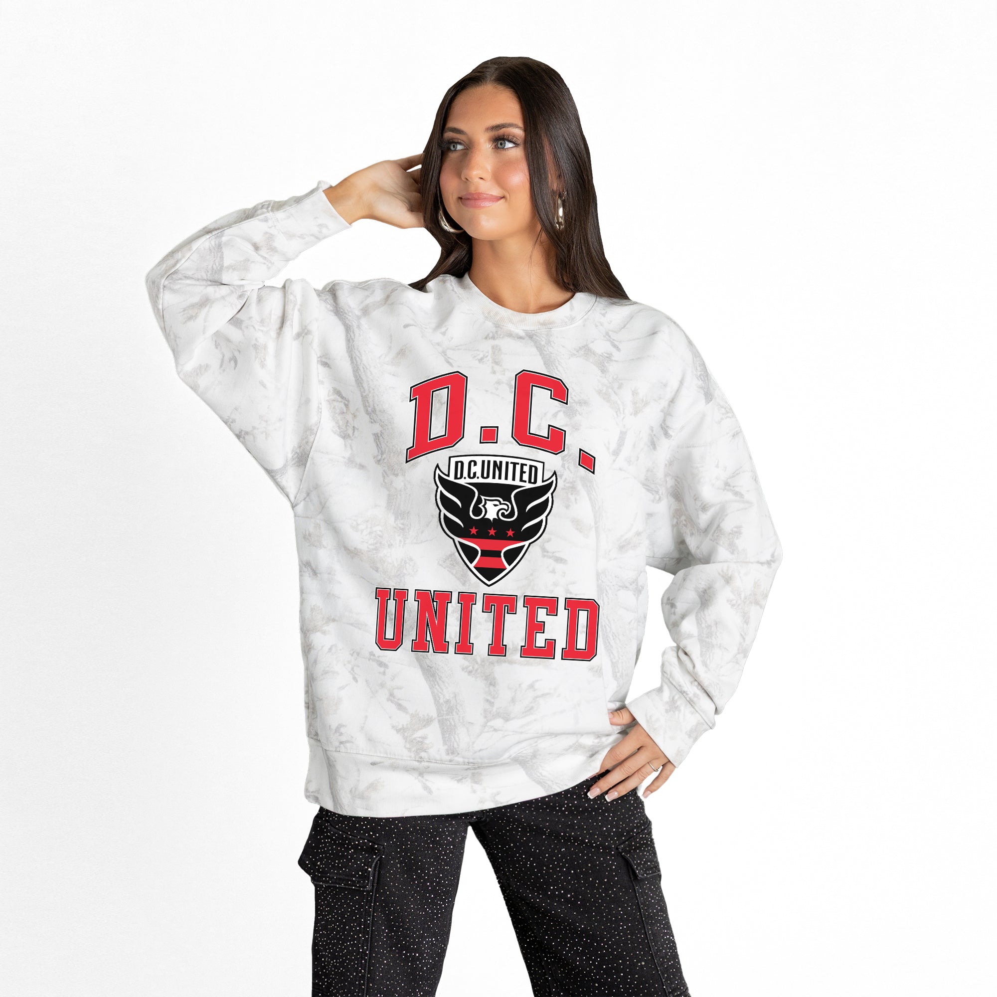DC UNITED REFINED RIVALRY PREMIUM DROP SHOULDER PULLOVER