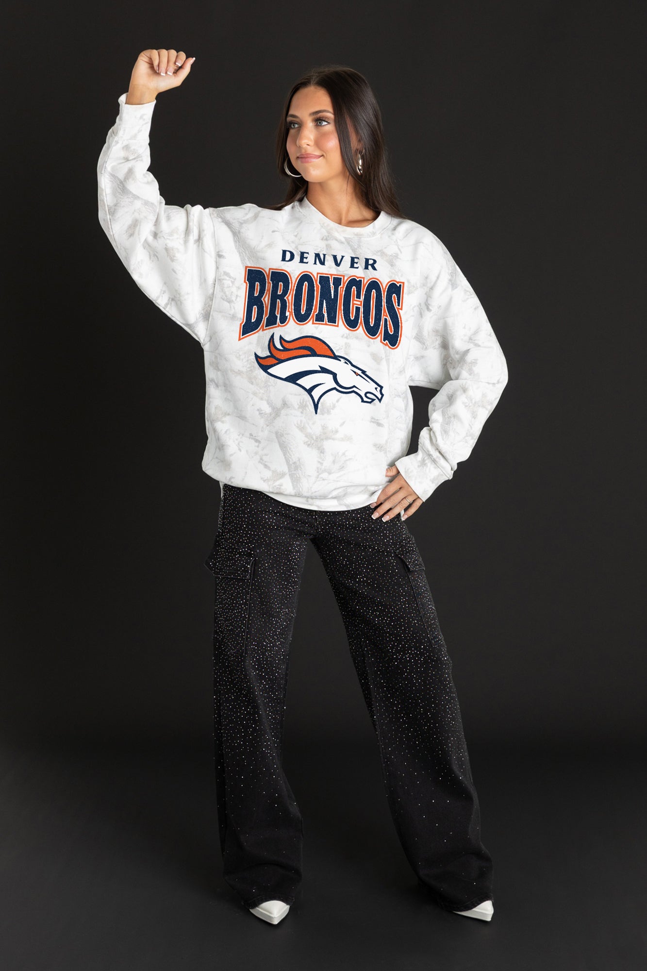 DENVER BRONCOS RALLY READY PREMIUM DROP SHOULDER PULLOVER