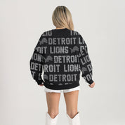 DETROIT LIONS HYPE ERA PREMIUM DROP SHOULDER PULLOVER