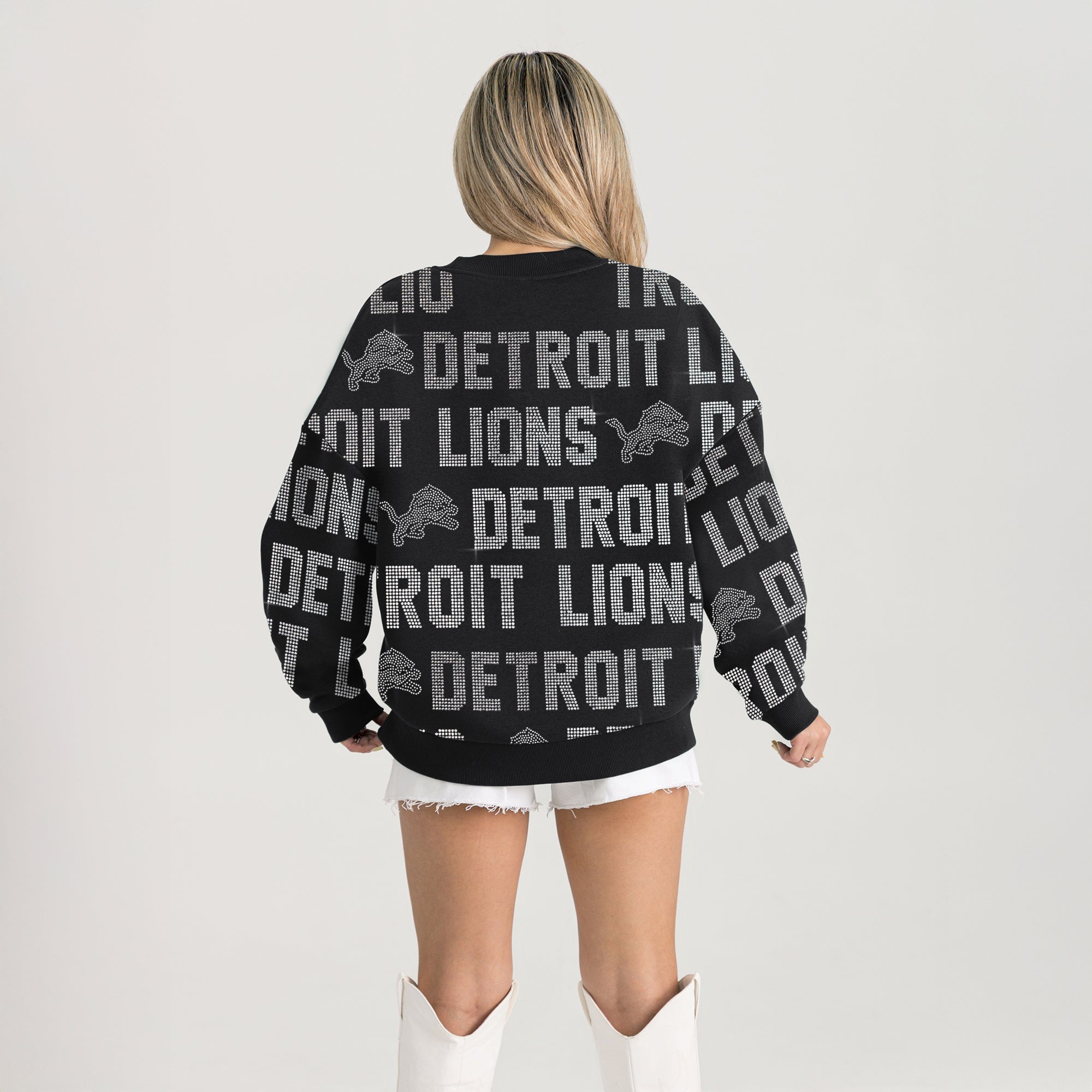 DETROIT LIONS HYPE ERA PREMIUM DROP SHOULDER PULLOVER