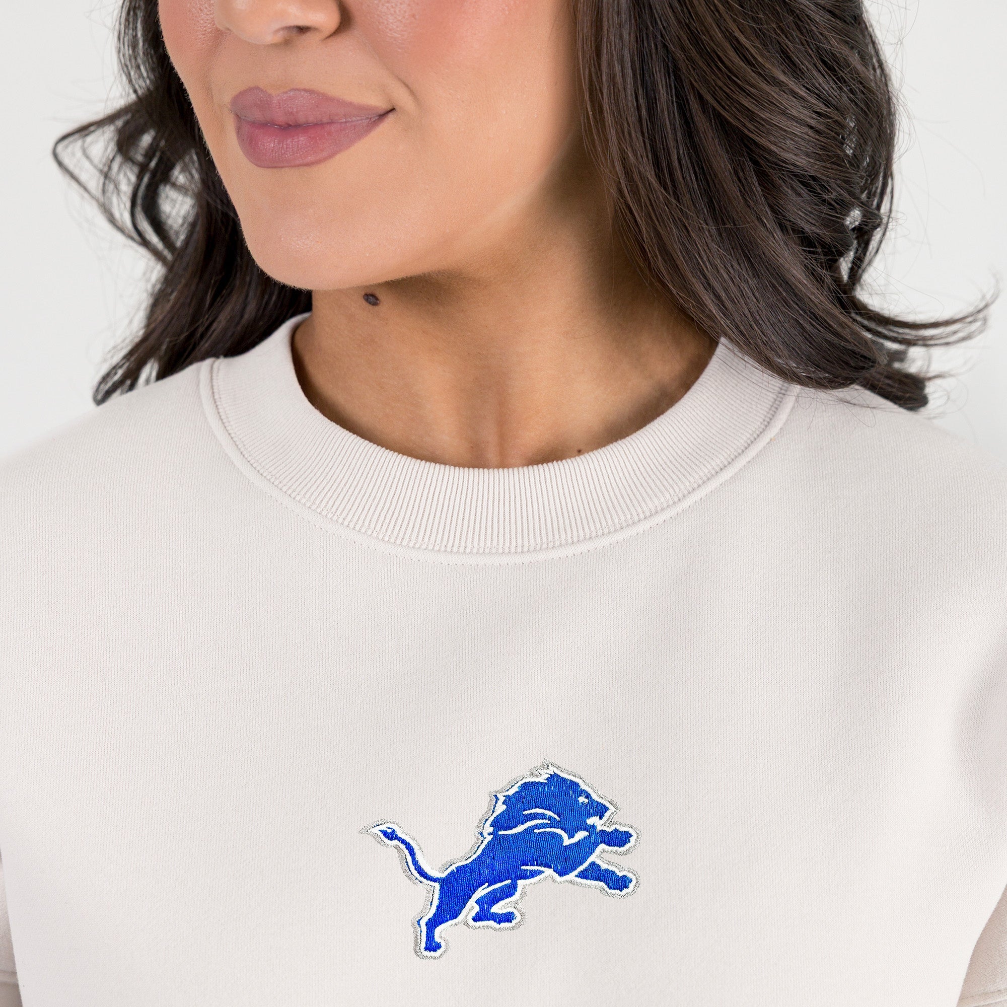 DETROIT LIONS POWER MOVE PREMIUM DROP SHOULDER PULLOVER