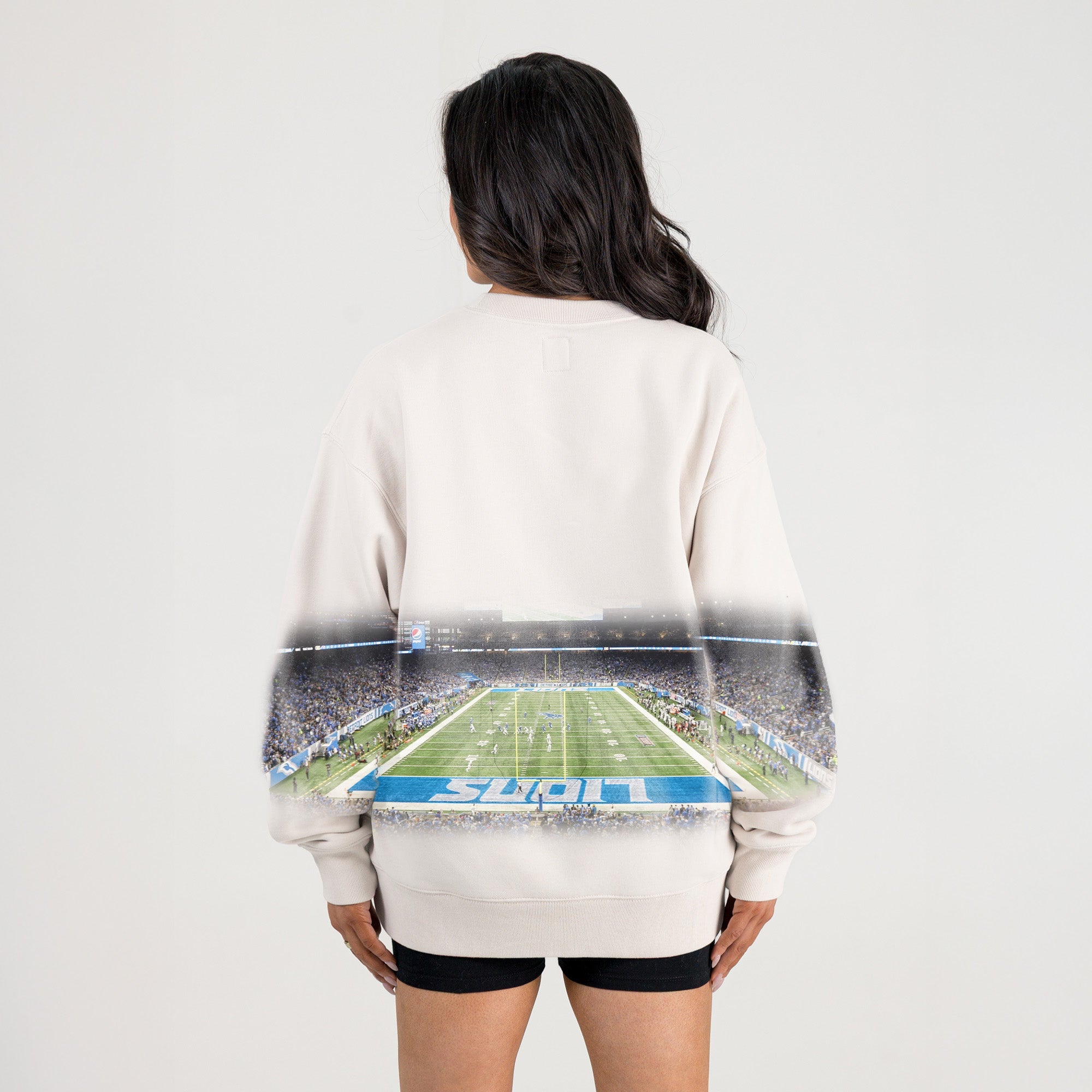 DETROIT LIONS POWER MOVE PREMIUM DROP SHOULDER PULLOVER