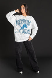 DETROIT LIONS WHITEOUT PREMIUM DROP SHOULDER PULLOVER