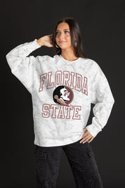 FLORIDA STATE SEMINOLES WHITEOUT PREMIUM DROP SHOULDER PULLOVER