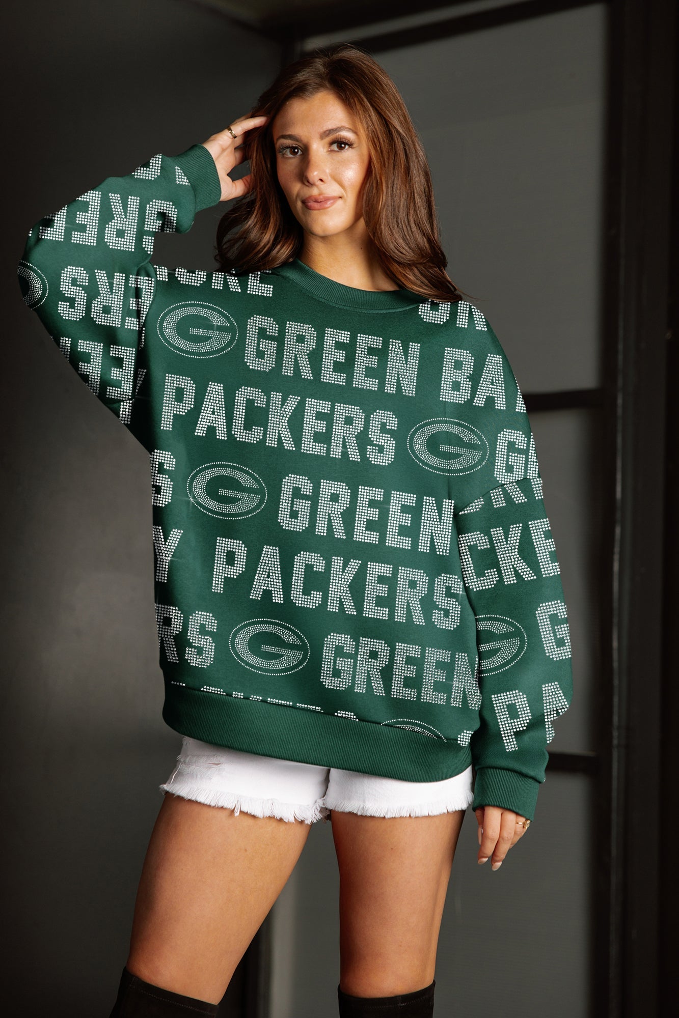 GREEN BAY PACKERS HYPE ERA PREMIUM DROP SHOULDER PULLOVER