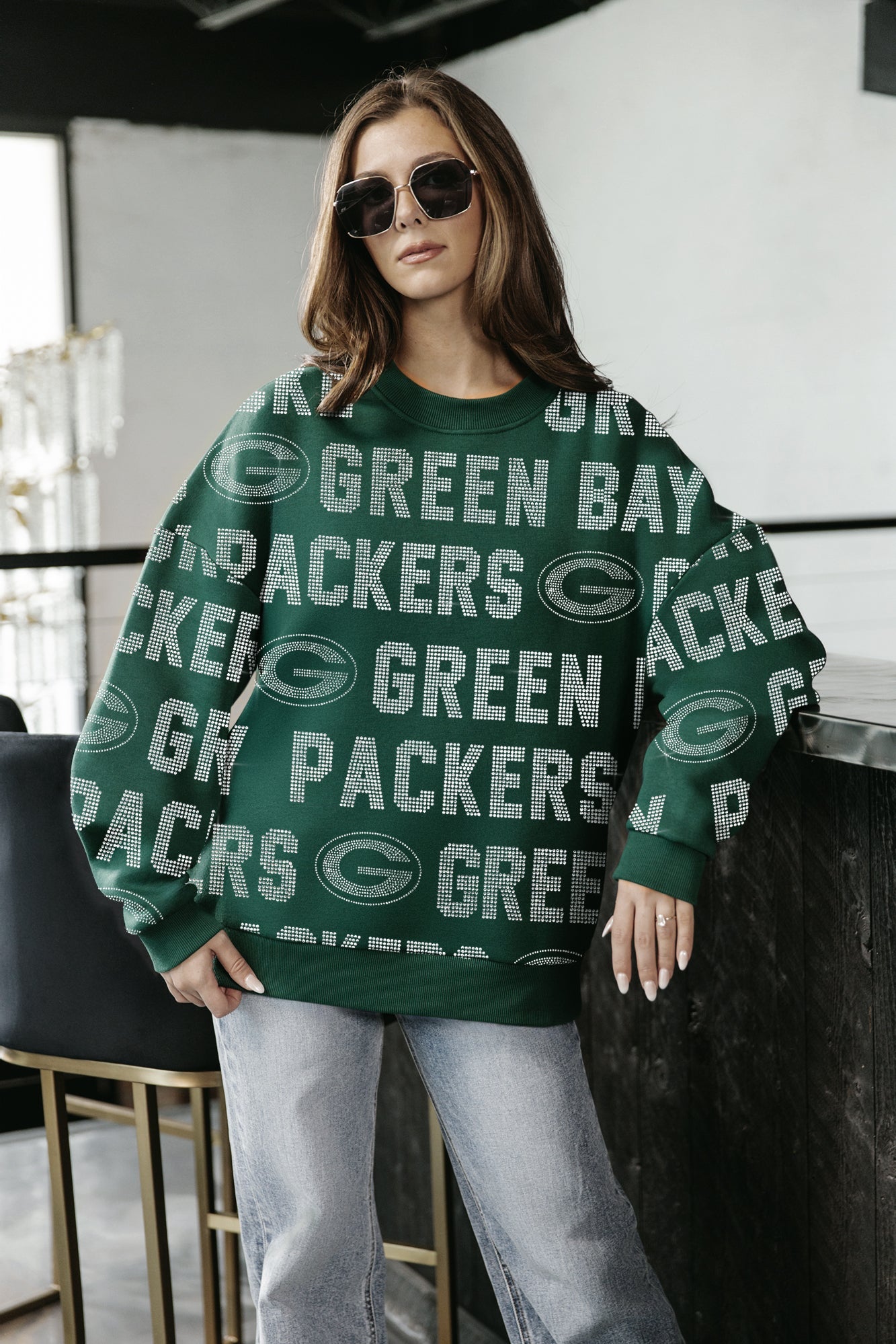 GREEN BAY PACKERS HYPE ERA PREMIUM DROP SHOULDER PULLOVER