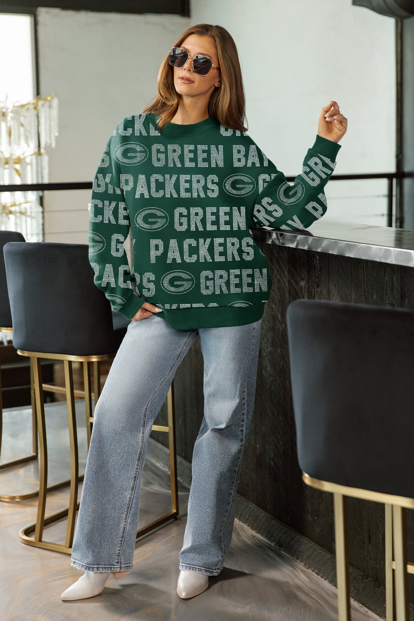 GREEN BAY PACKERS HYPE ERA PREMIUM DROP SHOULDER PULLOVER