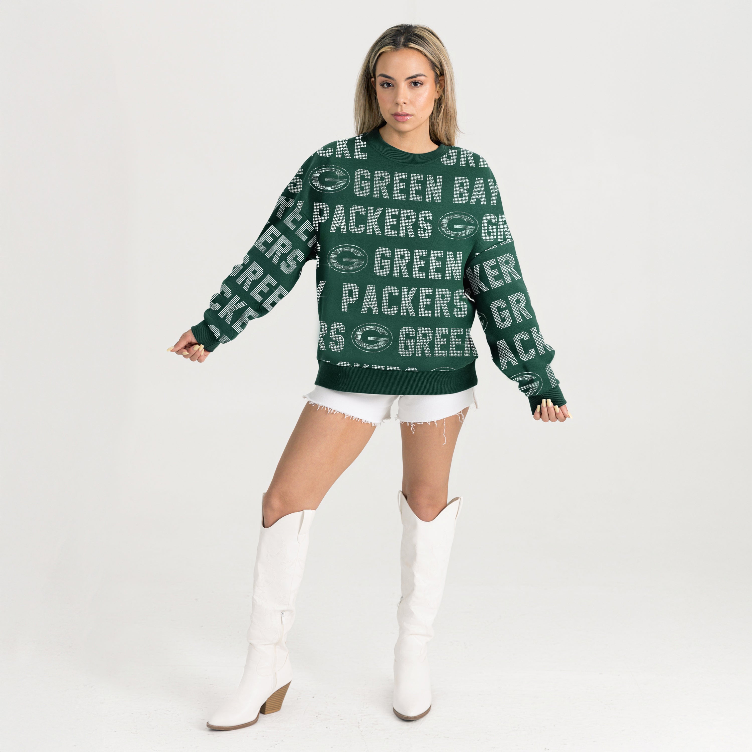 GREEN BAY PACKERS HYPE ERA PREMIUM DROP SHOULDER PULLOVER