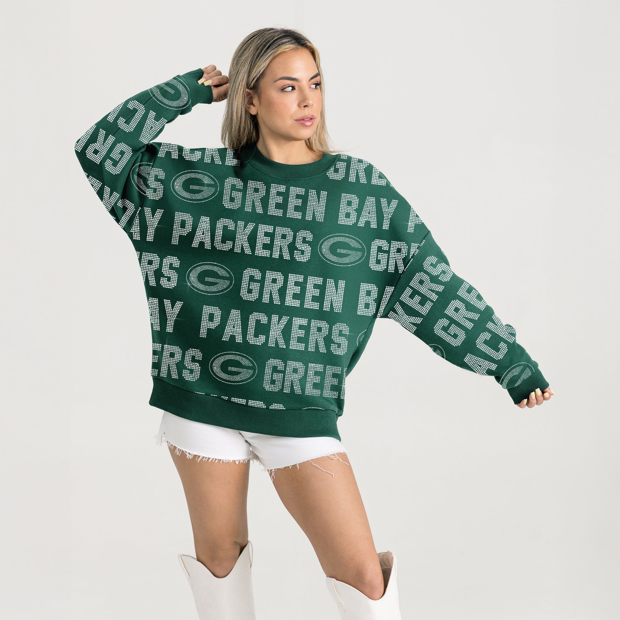 GREEN BAY PACKERS HYPE ERA PREMIUM DROP SHOULDER PULLOVER