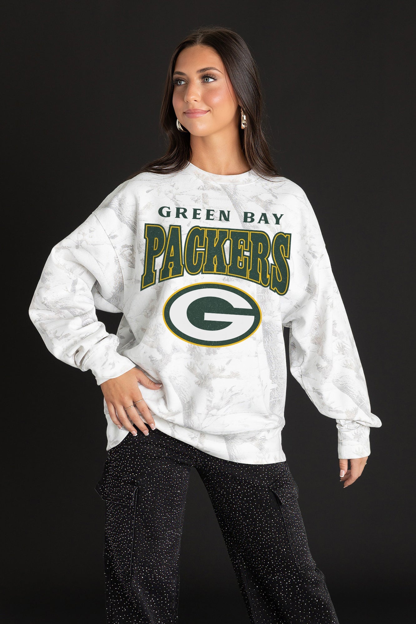 GREEN BAY PACKERS RALLY READY PREMIUM DROP SHOULDER PULLOVER